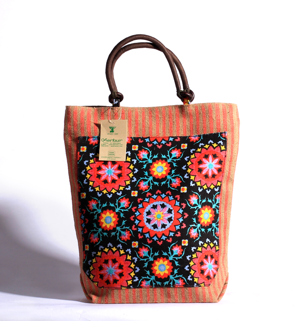 Fashionable Jute Bag, Designer Jute Bags, Tote Bags Manufacturer from ...